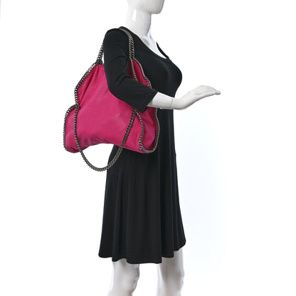 Stella McCartney Shaggy Deer Falabella Fold Over Tote Hot Pink 2 of 10