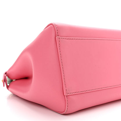 Fendi Nappa Colorblock Mini Peekaboo Iconic Satchel Rosa Fluo Oxigen Slate 8 of 9