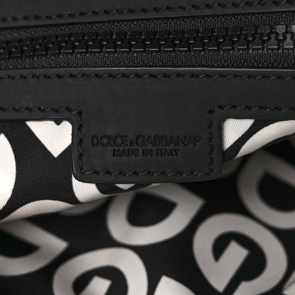 Dolce & Gabbana Neoprene Millennials Logo Waist Bag Black White 6 of 8