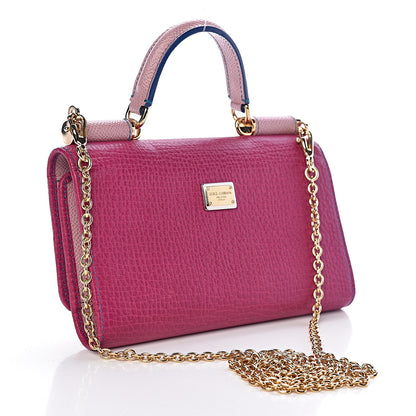 Dolce & Gabbana Dauphine San Valentino Mini Von Bag Dark Pink 3 of 11