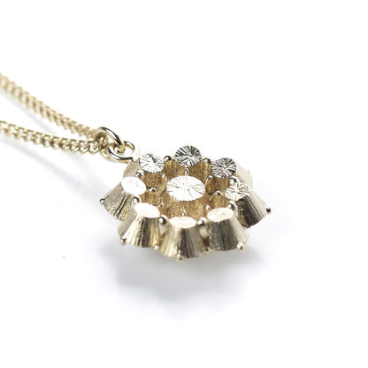 Chanel Crystal CC Flower Pendant Necklace Gold 6 of 7
