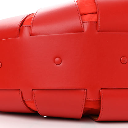 Bottega Veneta French Calfskin Shell Bag Chili Tomato 10 of 12