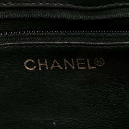 Chanel Lambskin Chevron Quilted Camera Case Black 6 of 10