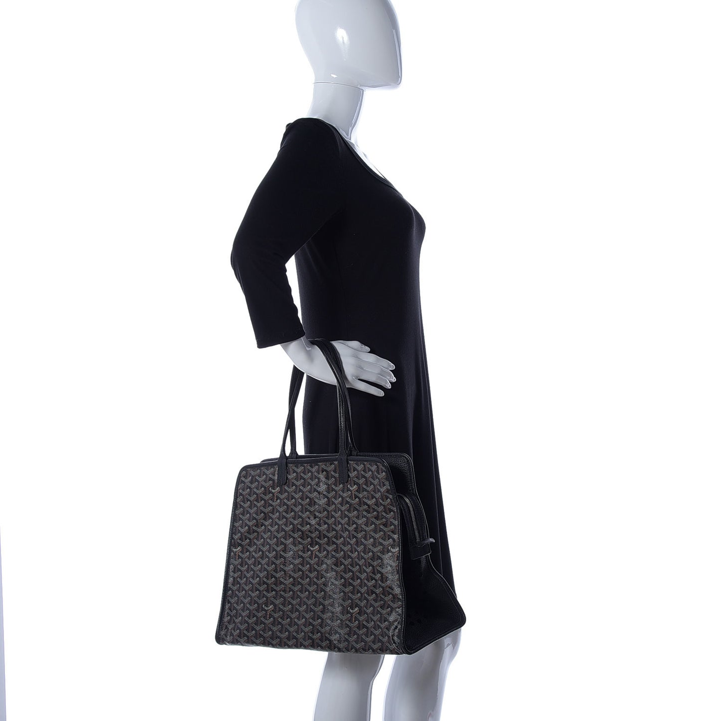 Goyardine Sac Hardy Pet Carrier PM Black