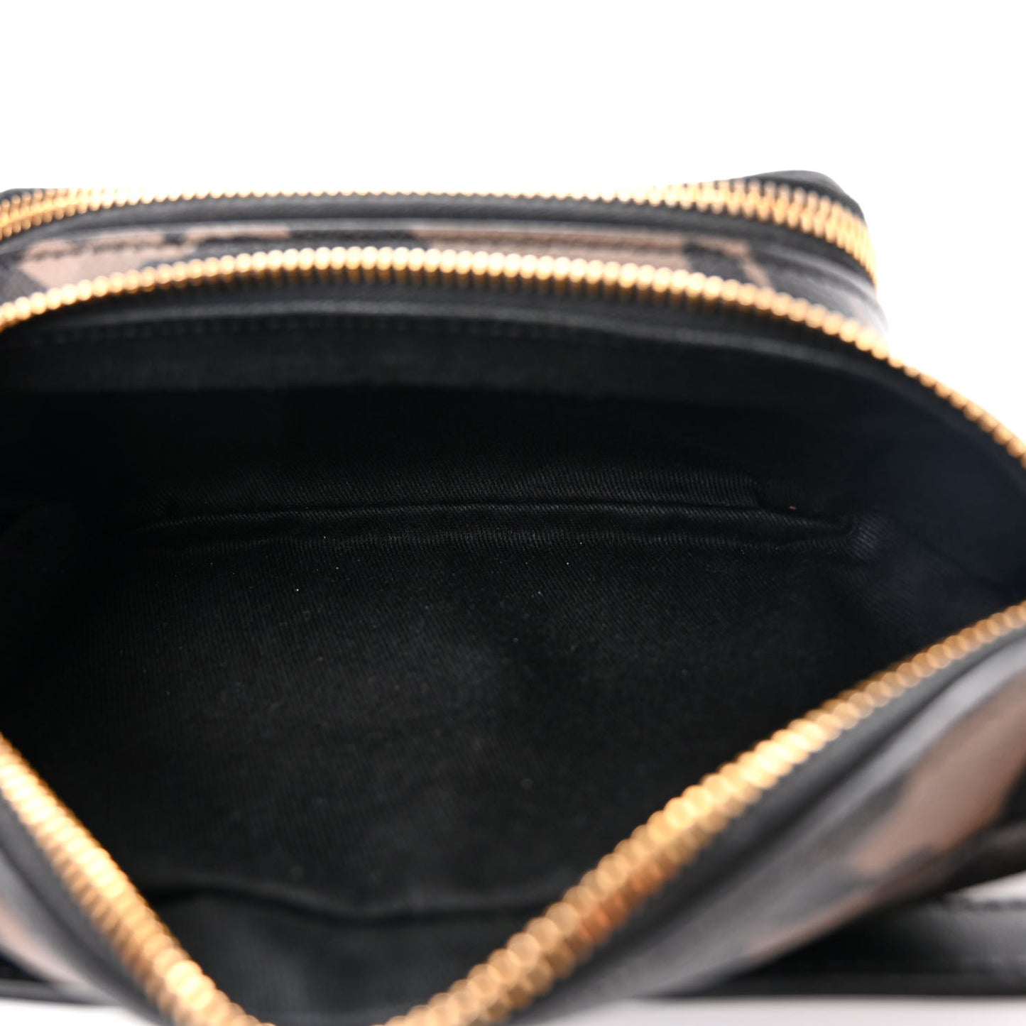 Grained Calfskin Camo Print Belt Bag Green