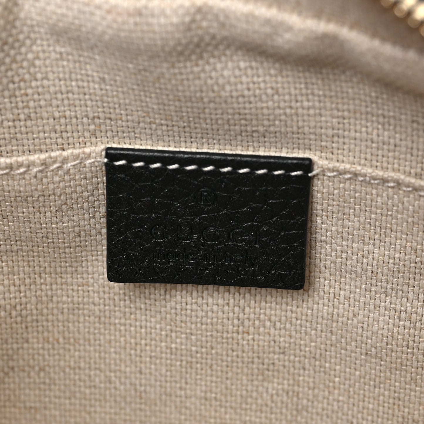Pebbled Calfskin Small Soho Disco Bag Black
