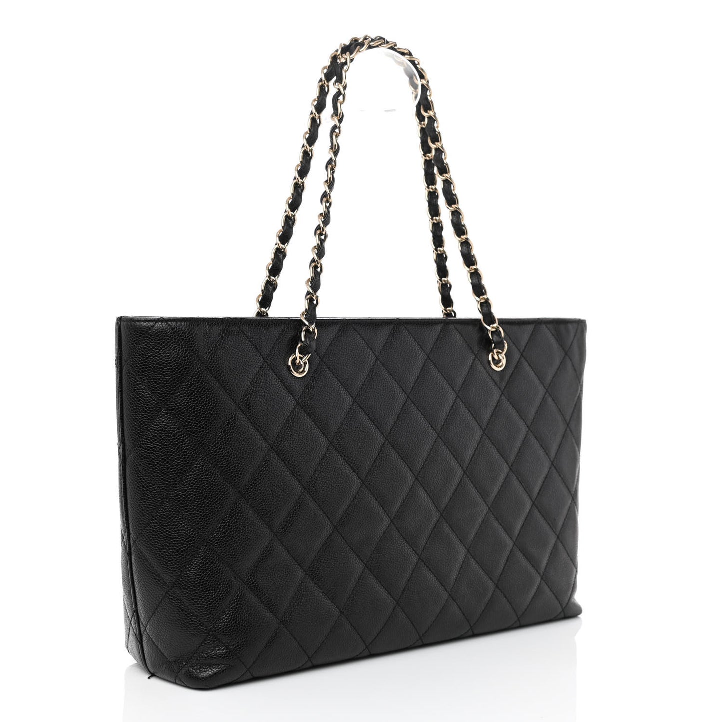 Caviar Quilted Shoulder Bag Black