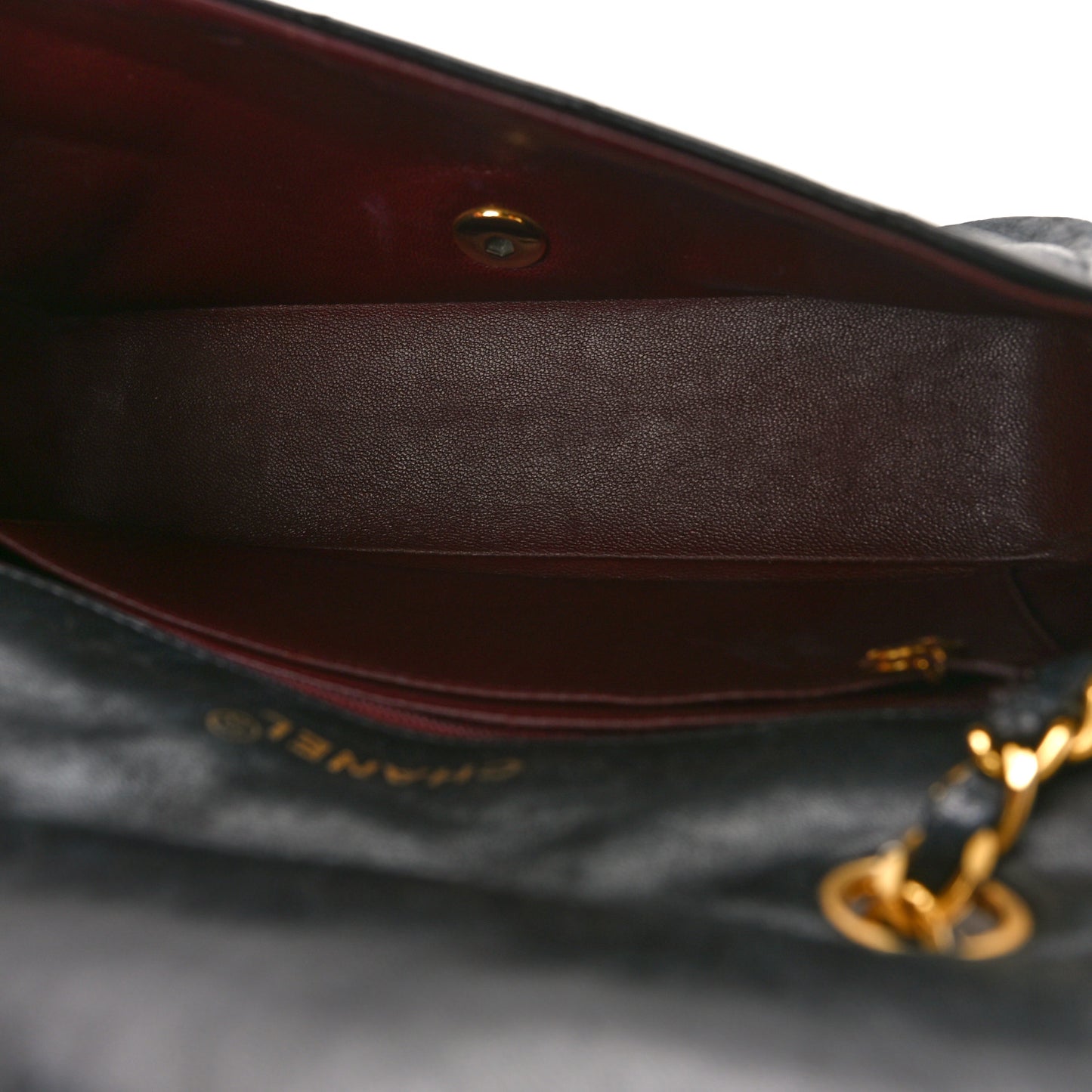 Lambskin Quilted Small Single Flap Black