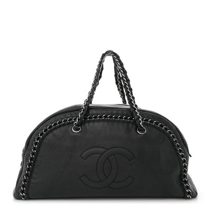 Chanel Smooth Calfskin Medium Luxe Ligne Bowler Black 1 of 13