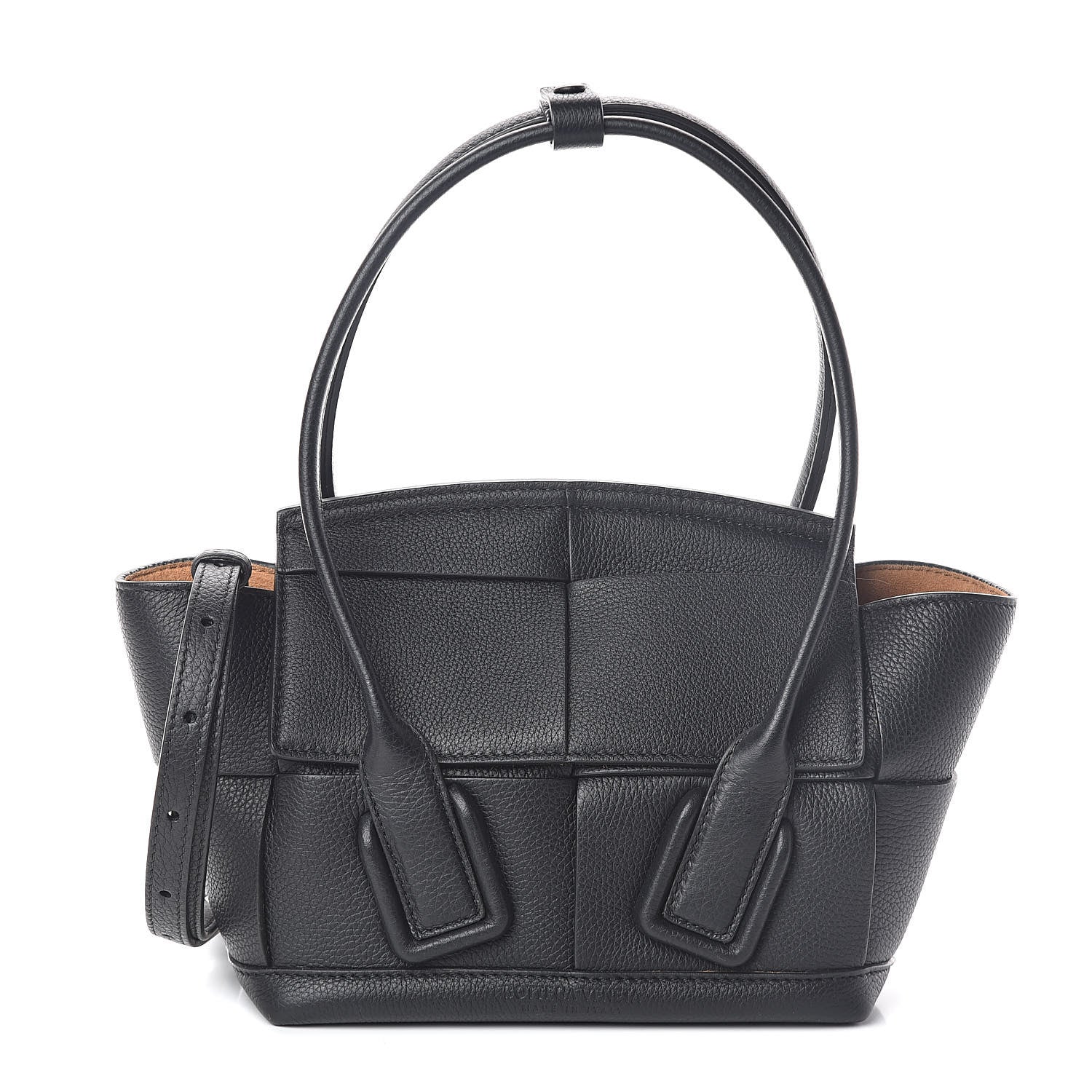 Bottega Veneta Grained Calfskin Maxi Intrecciato Arco 29 Black 1 of 9