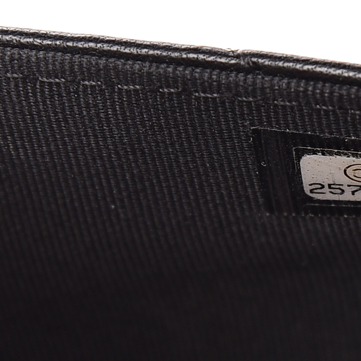 Lambskin Chevron Quilted Wallet On Chain WOC Black