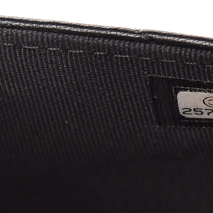 Chanel Lambskin Chevron Quilted Wallet On Chain WOC Black 8 of 14