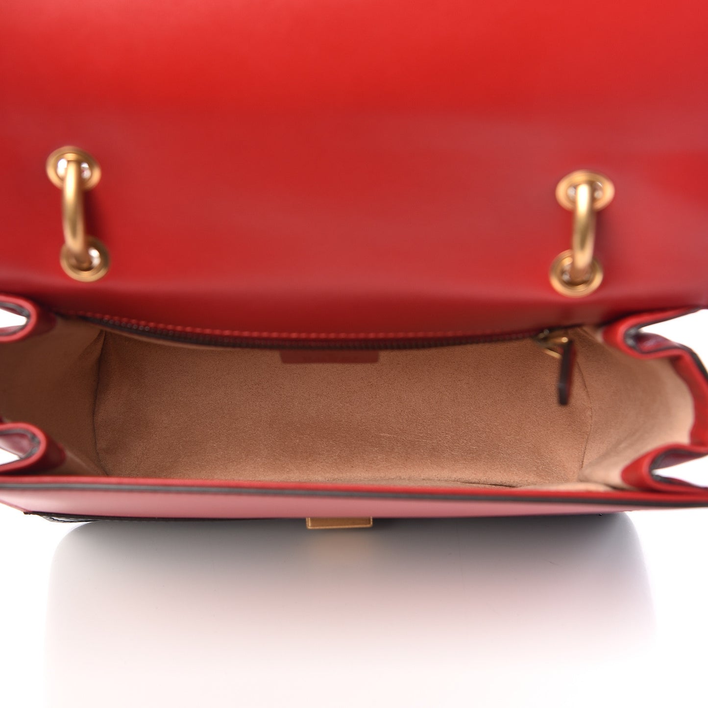 Calfskin Sylvie Web Queen Margaret Shoulder Bag Blue Agata Hibiscus Red Mystic White