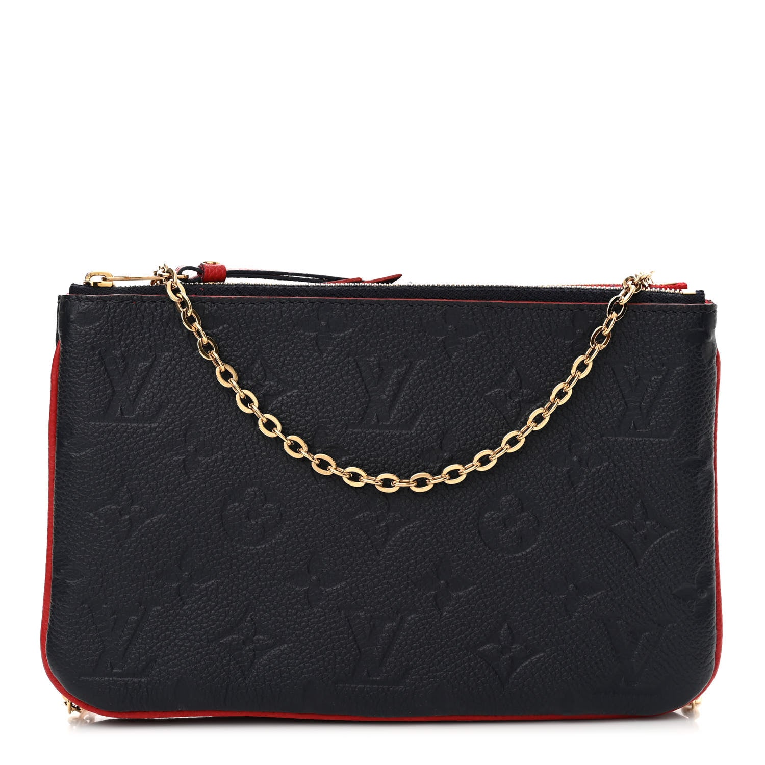 Louis Vuitton Empreinte Double Zip Pochette Marine Rouge 1 of 12