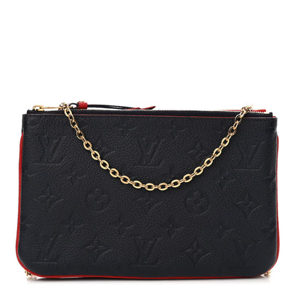 Louis Vuitton Empreinte Double Zip Pochette Marine Rouge 1 of 12