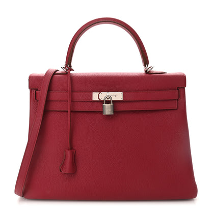 Hermes Togo Kelly Retourne 35 Rubis 1 of 11