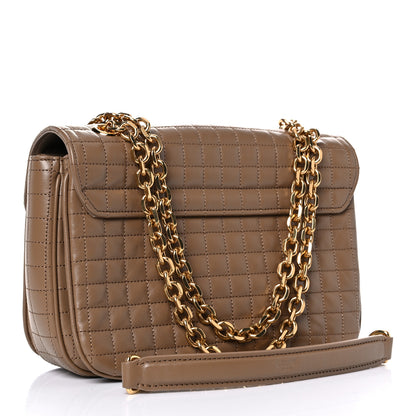 Celine Calfskin Quilted Medium C Bag Camel 3 of 15