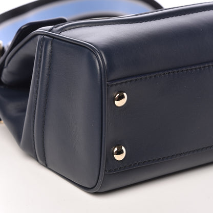 Versace Vitello Medium Palazzo Empire Bag Deep Blue 8 of 9