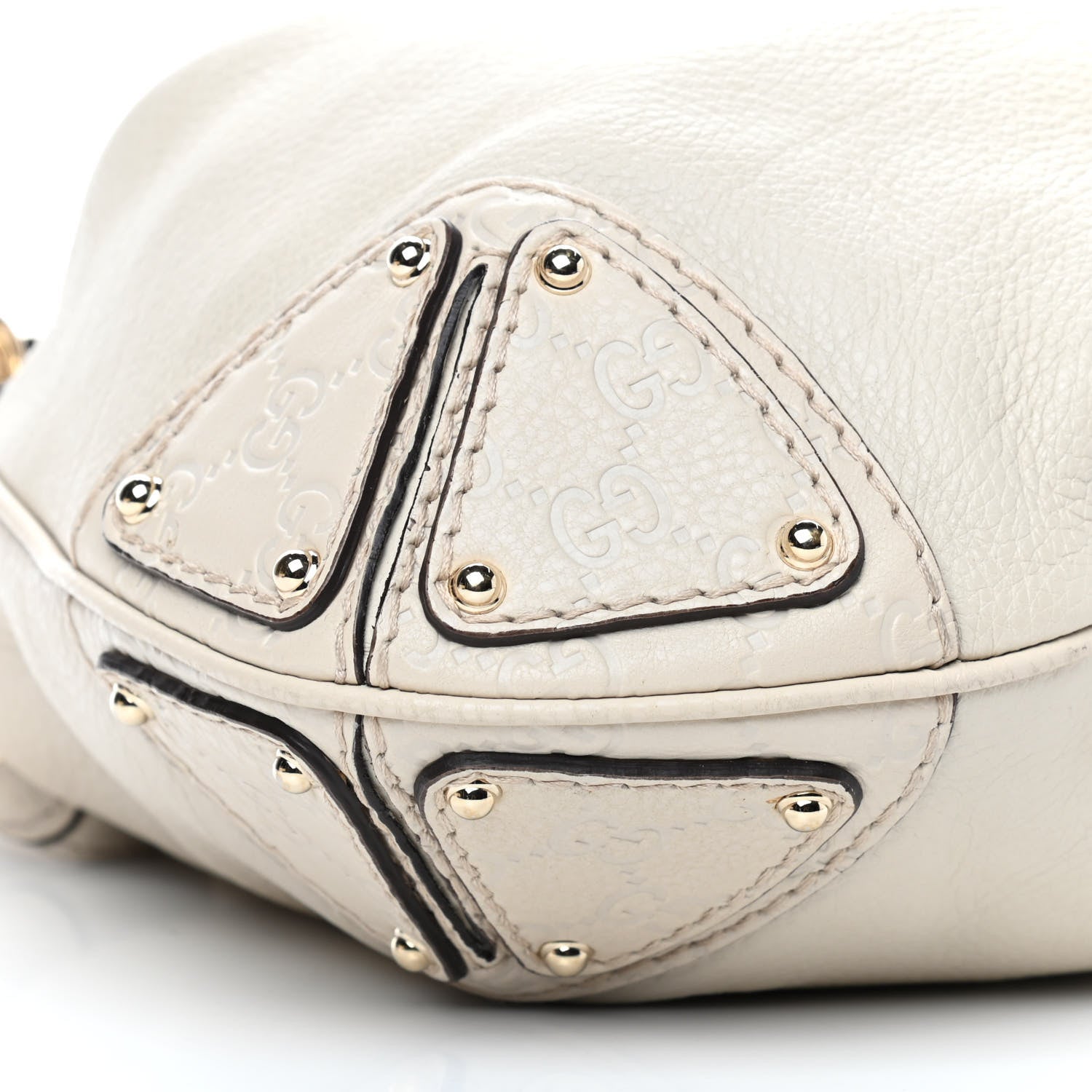 Gucci Calfskin Medium Indy Top Handle Bag Off White 7 of 9