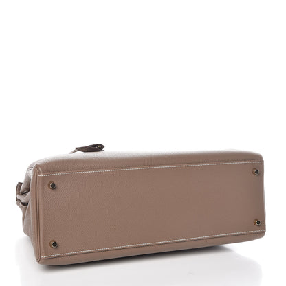 Hermes Togo Kelly Retourne 40 Etoupe 5 of 34