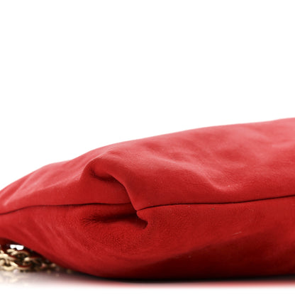 Jimmy Choo Suede Callie Shoulder Bag Red 8 of 9