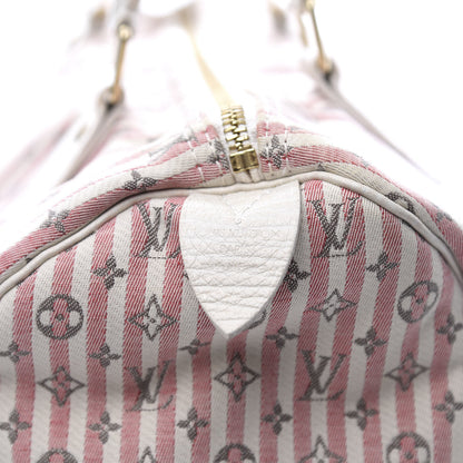 Louis Vuitton Mini Lin Croisette Speedy 30 Rouge 9 of 10