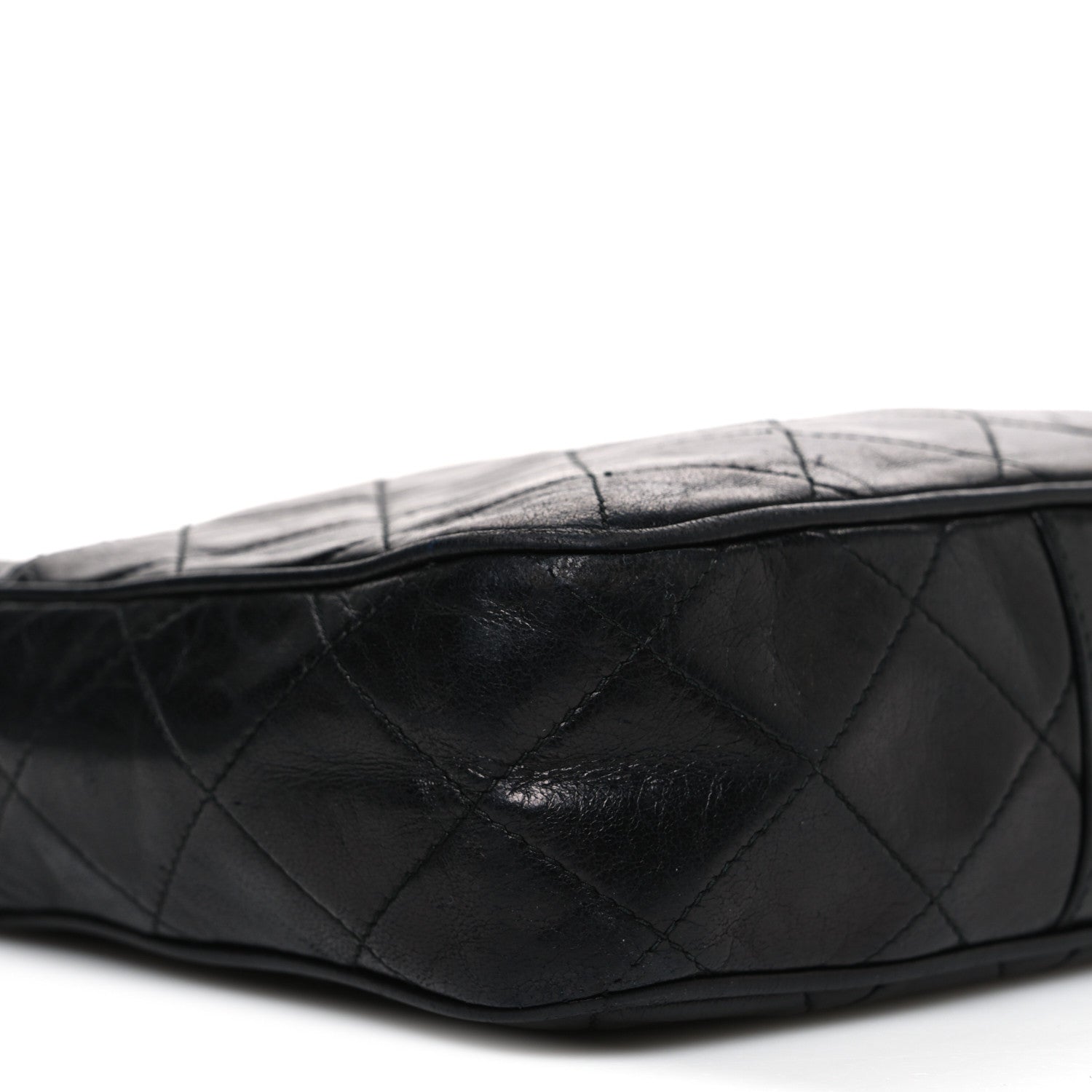Chanel Lambskin Quilted CC Tassel Camera Case Black 10 of 14