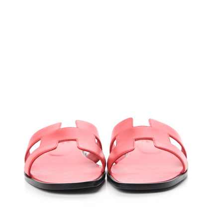 Hermes Calfskin Oran Sandals 40 Rose Cotinga 2 of 10