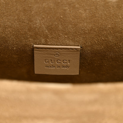 Gucci GG Supreme Monogram Suede Crystal Small Dionysus Shoulder Bag Beige Ebony Taupe 6 of 10