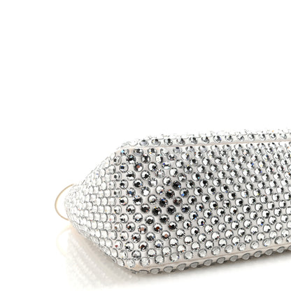 Prada Satin Crystal Mini Re-Edition 2000 Bag White 8 of 9