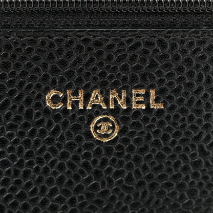 Chanel Caviar Quilted Wallet On Chain WOC Black 6 of 11