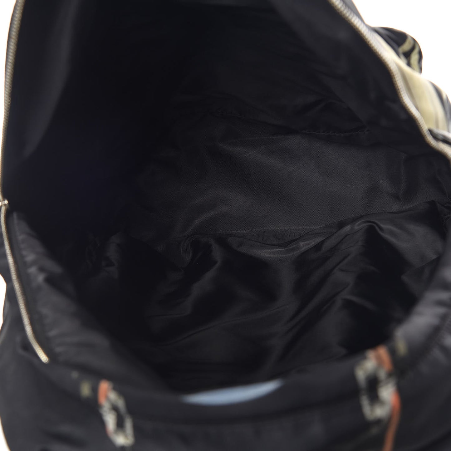 Nylon Robot Print Backpack Black