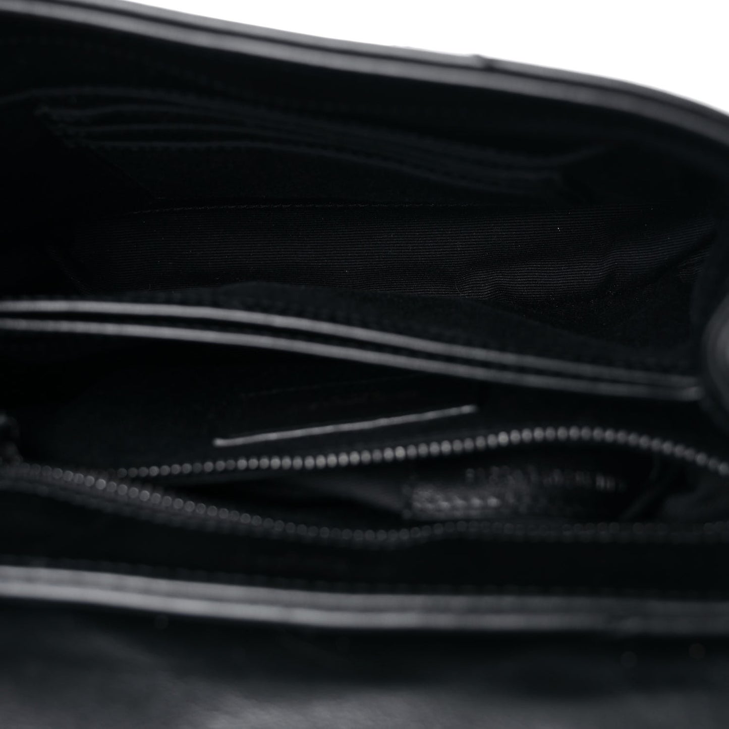 Calfskin Y Quilted Monogram Toy Loulou Crossbody Bag Black