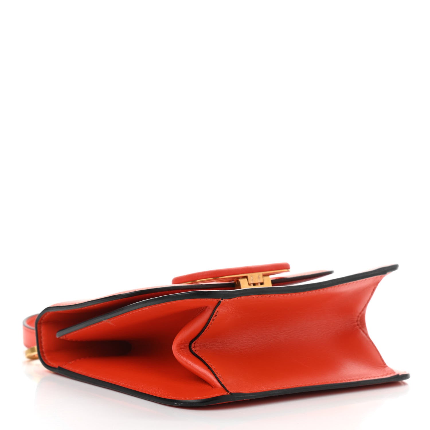 Valentino Garavani Smooth Calfskin Small VSling Shoulder Bag Orange 4 of 11