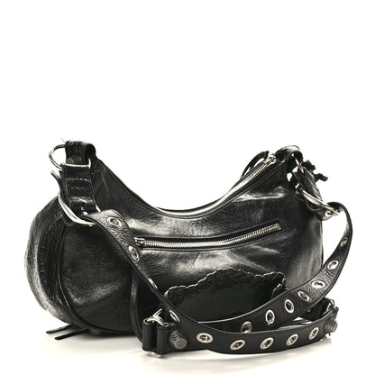 Balenciaga Agneau Arena Small Le Cagole Shoulder Bag Black 3 of 13
