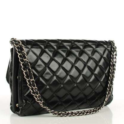 Chanel Glazed Calfskin Quilted Soft Boy Flap Black 3 of 8