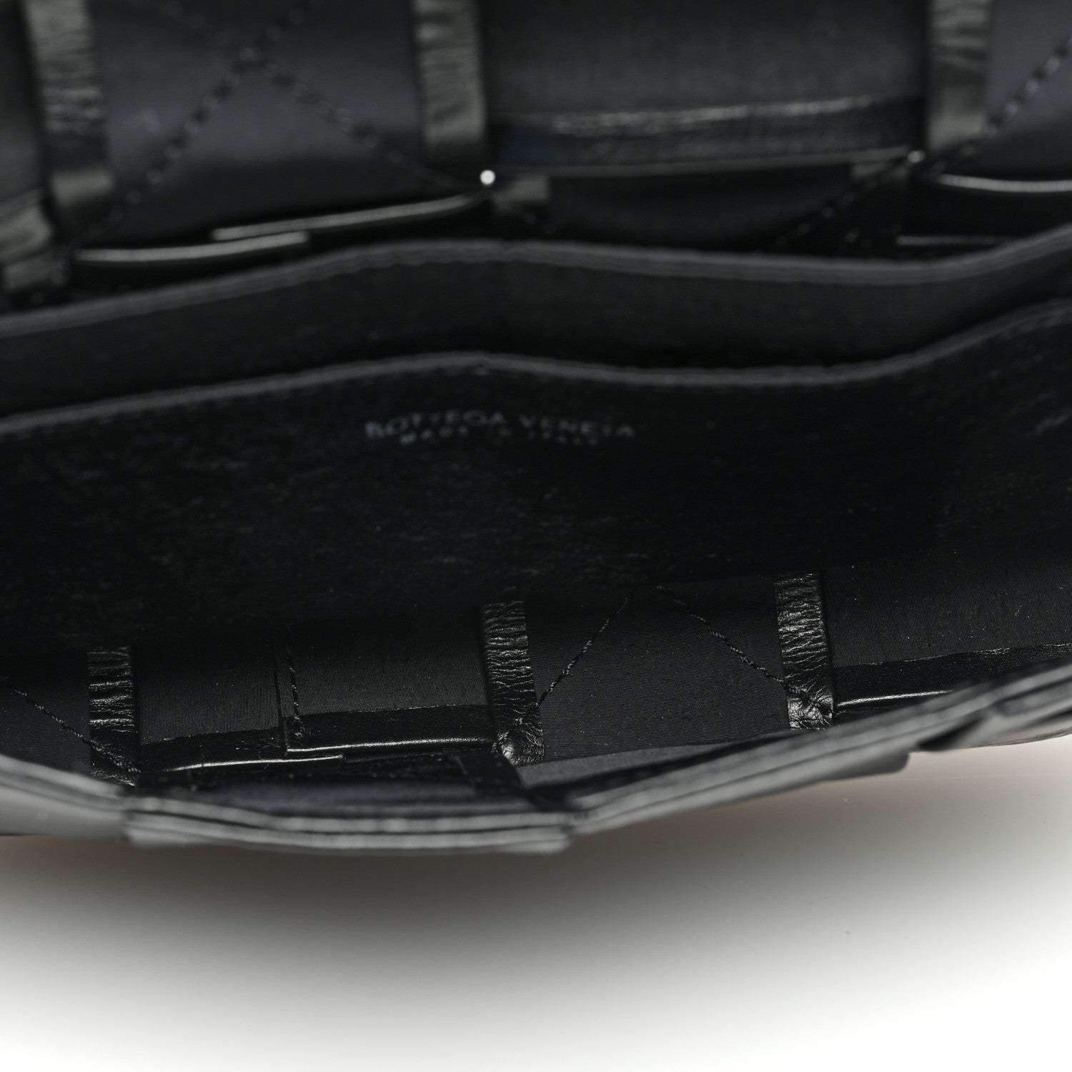 Bottega Veneta Paper Calfskin Intreccio Cassette Belt Bag Black 5 of 9