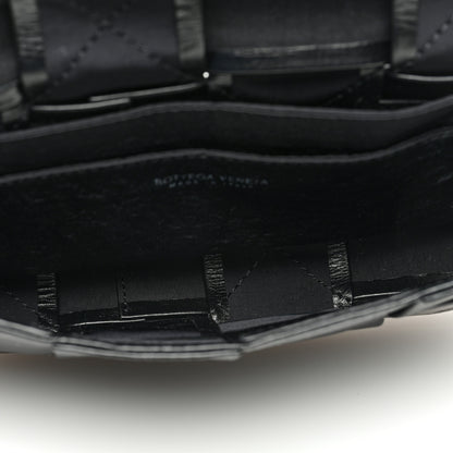 Bottega Veneta Paper Calfskin Intreccio Cassette Belt Bag Black 5 of 9