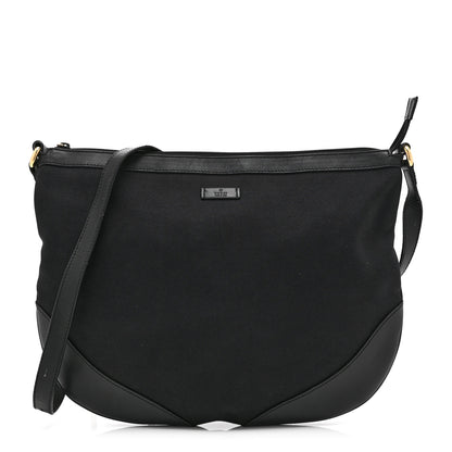 Gucci Canvas Large Half Moon Hobo Black 1 of 11