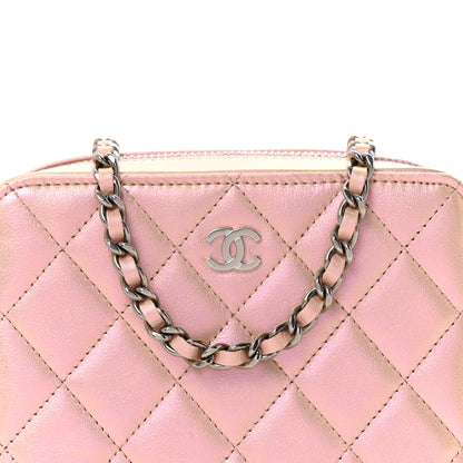 Chanel Iridescent Calfskin Quilted Camera Bag Pink 8 of 11