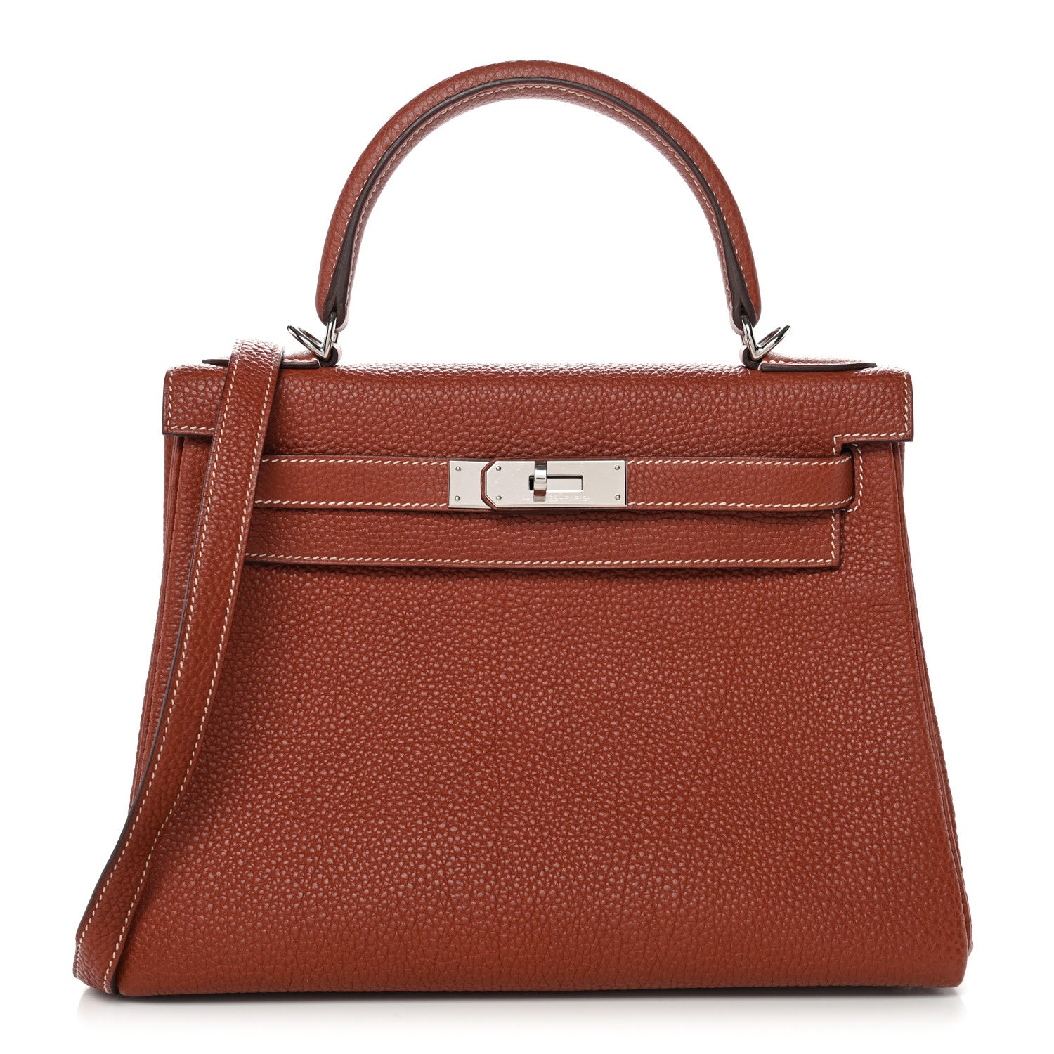 Hermes Togo Kelly Retourne 28 Sienne 1 of 13