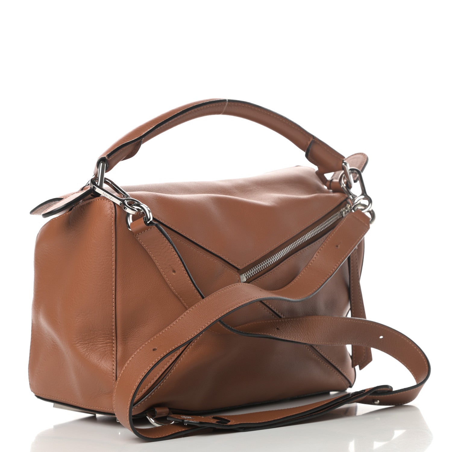 Loewe Calfskin Medium Puzzle Bag Tan 3 of 11