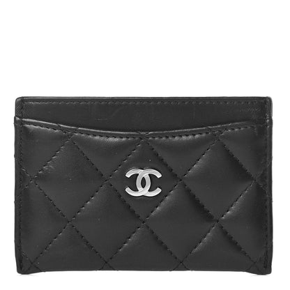 Chanel Lambskin Quilted Card Holder Black 1 of 8