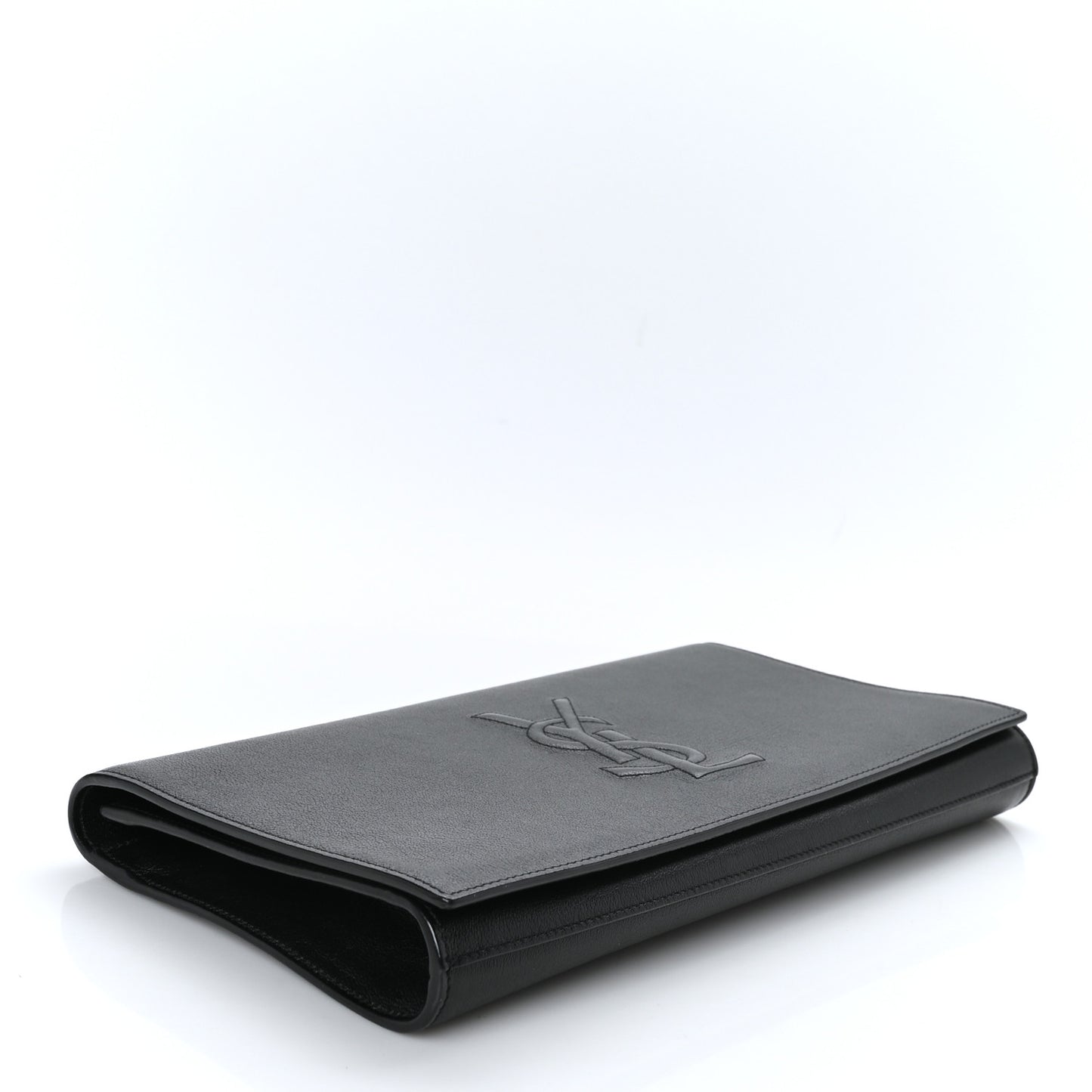 Calfskin Monogram Large Belle De Jour Clutch Black