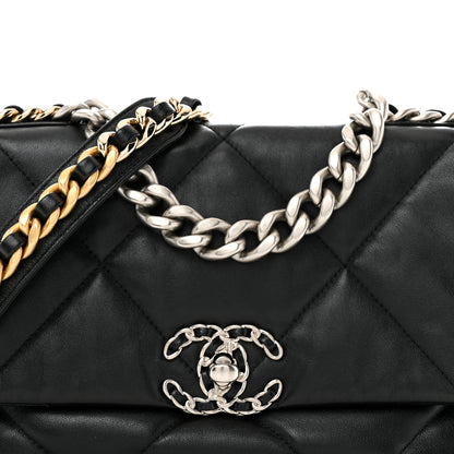 Chanel Lambskin Quilted Medium Chanel 19 Flap Black 8 of 12