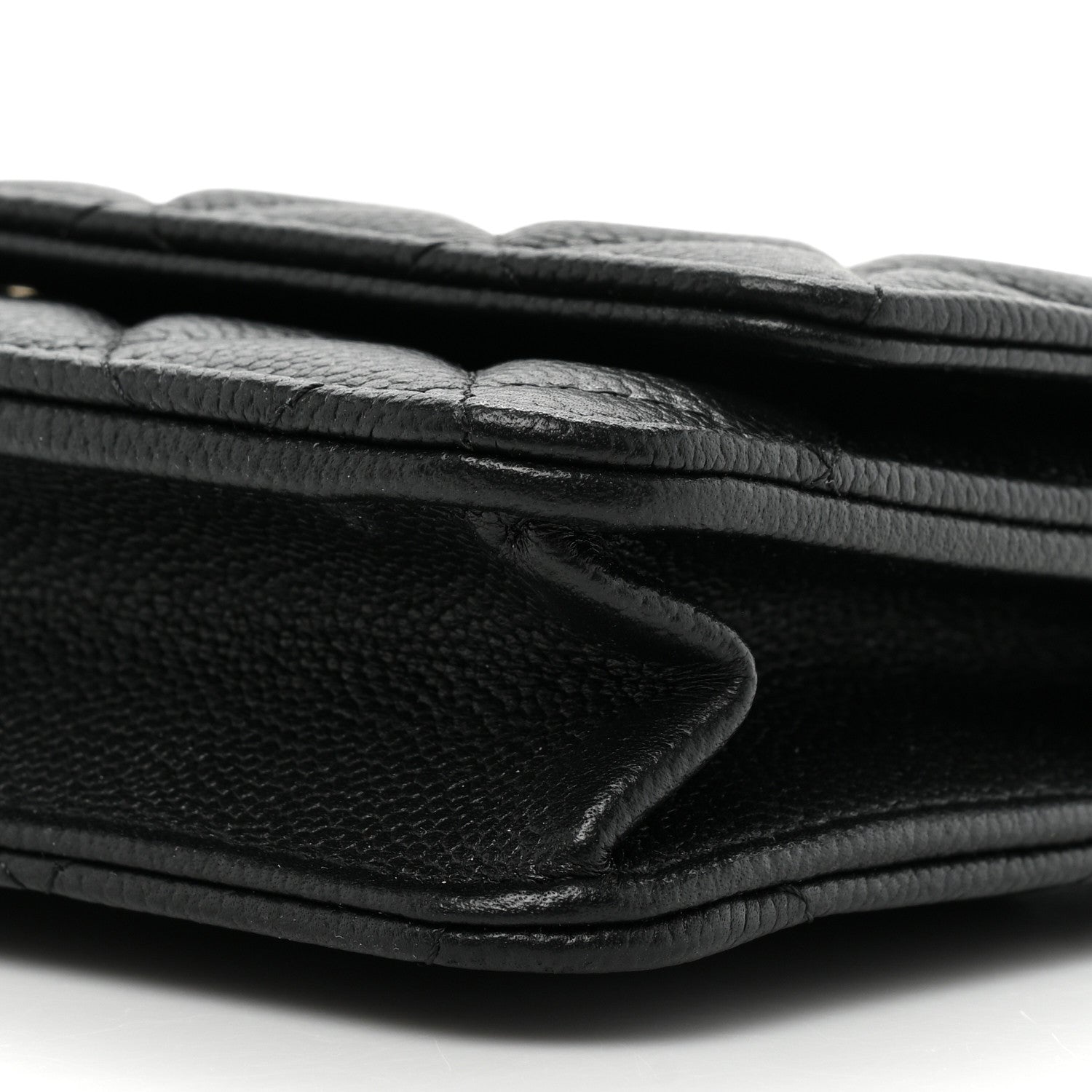 Chanel Caviar Quilted Tiny CC Wallet On Chain WOC Black 11 of 13