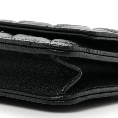 Chanel Caviar Quilted Tiny CC Wallet On Chain WOC Black 11 of 13