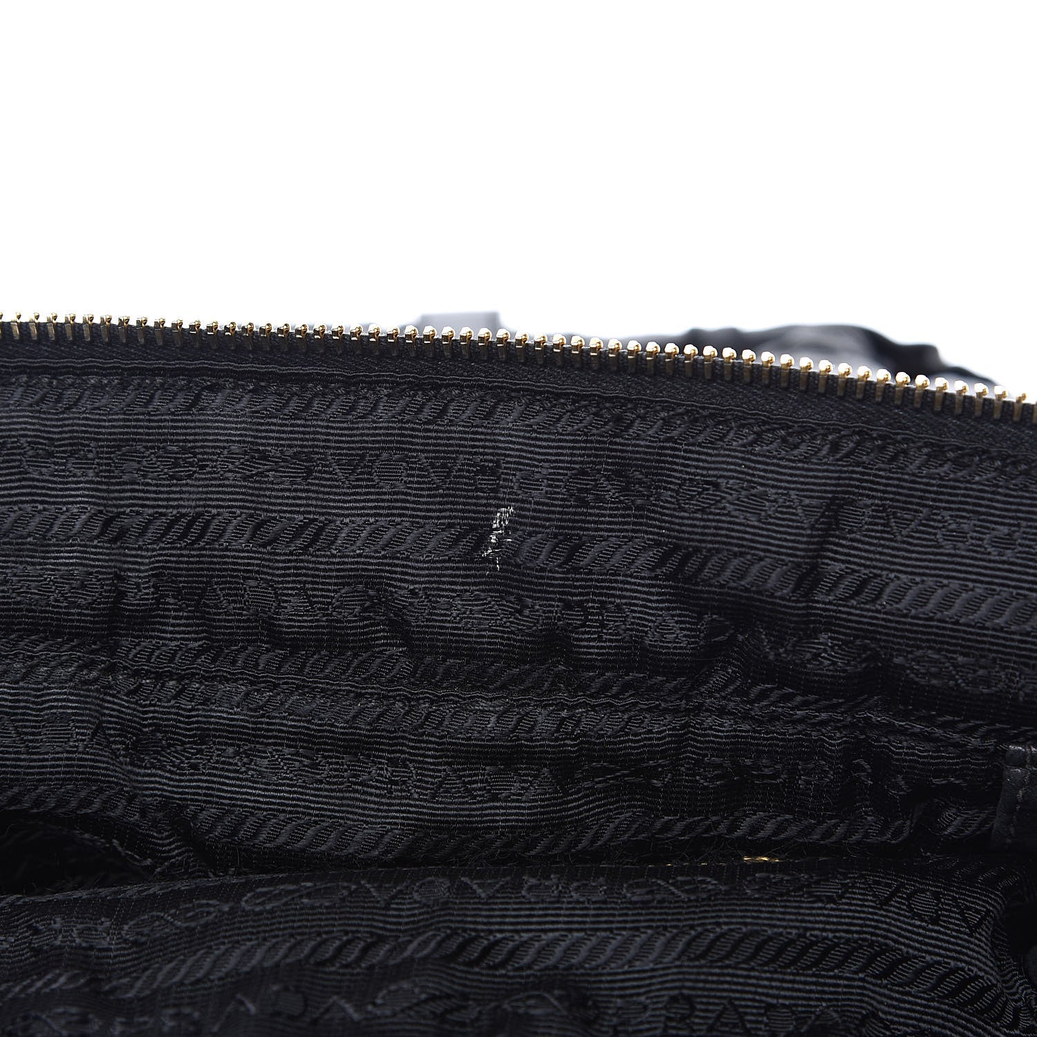 Prada Nappa Gaufre Messenger Tote Black 14 of 15