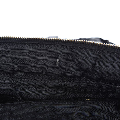 Prada Nappa Gaufre Messenger Tote Black 14 of 15