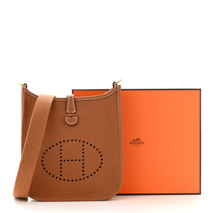 Hermes Taurillon Clemence Evelyne TPM Gold 11 of 11